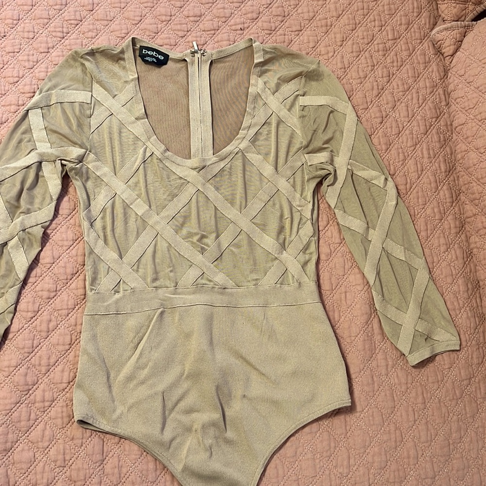 Bebe bodysuit Medium with mesh detail